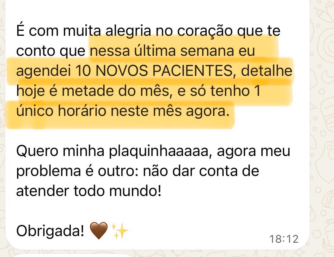 Print de depoimento de aluna 5