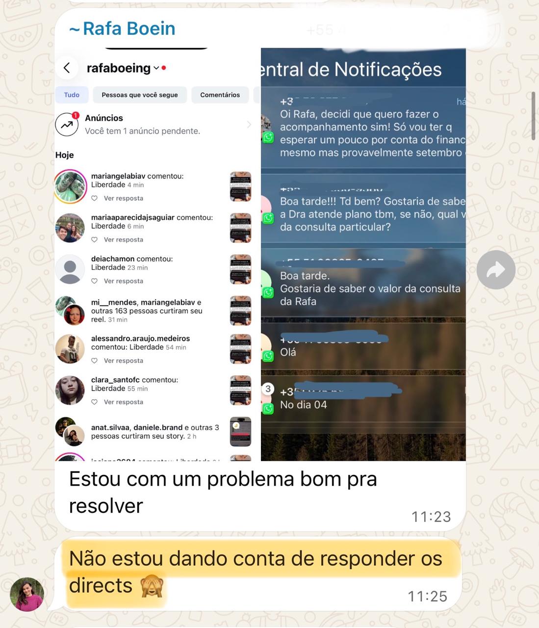Print de depoimento de aluna 8